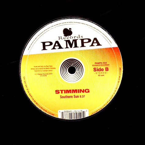 Stimming - The Souther Sun Ep Feat Piper Davis 2022 Repress