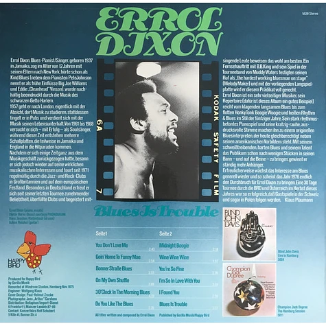 Errol Dixon - Blues Is Trouble