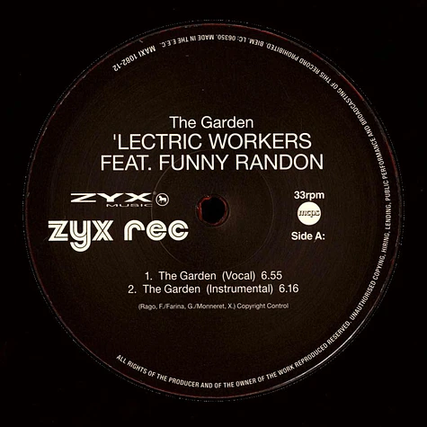 'Lectric Workers Feat. Funny R - The Garden
