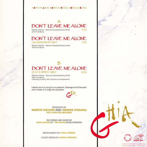 Ghia - Don't Leave Me Alone