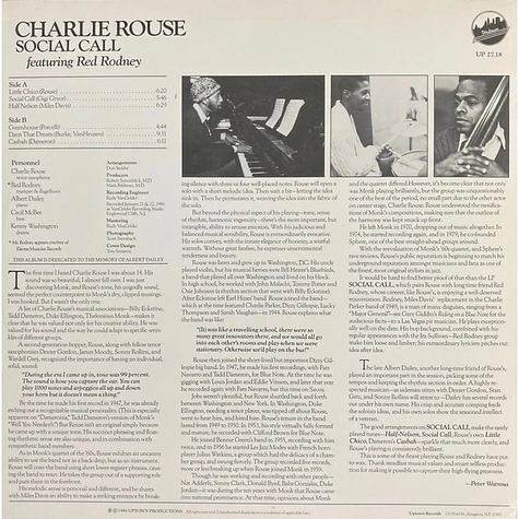 Charlie Rouse - Red Rodney - Social Call