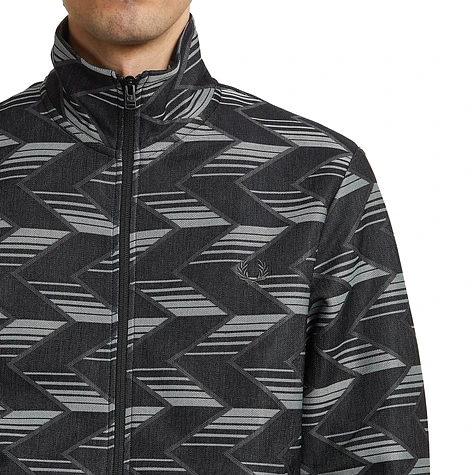 Fred perry discount striped track jacket