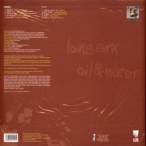 Lone Ark - Oil And Water
