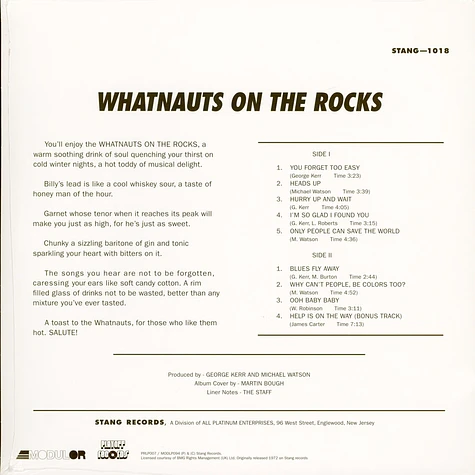 The Whatnauts - Whatnauts On The Rocks