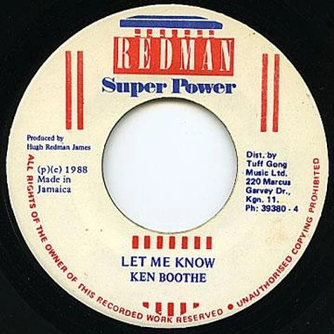 Ken Boothe - Let Me Know