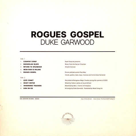 Duke Garwood - Rogues Gospel
