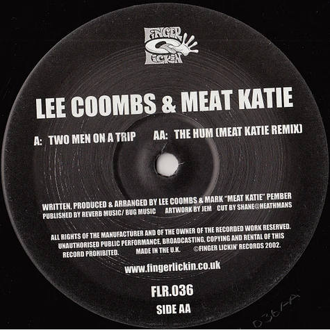 Lee Coombs & Meat Katie - Two Men On A Trip / The Hum (Meat Katie Remix)