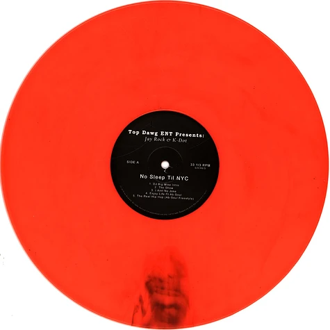 K-Dot (Kendrick Lamar) & Jay Rock - No Sleep Til Nyc Colored Vinyl Edition