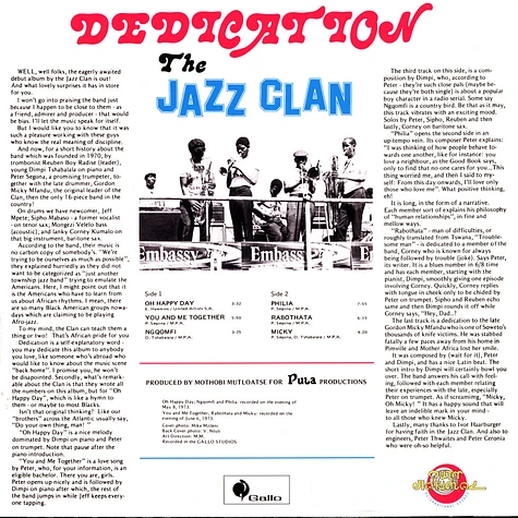 The Jazz Clan - Dediction