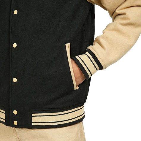 Vans - Thomas Varsity Jacket (Black / Taos Taupe) | HHV