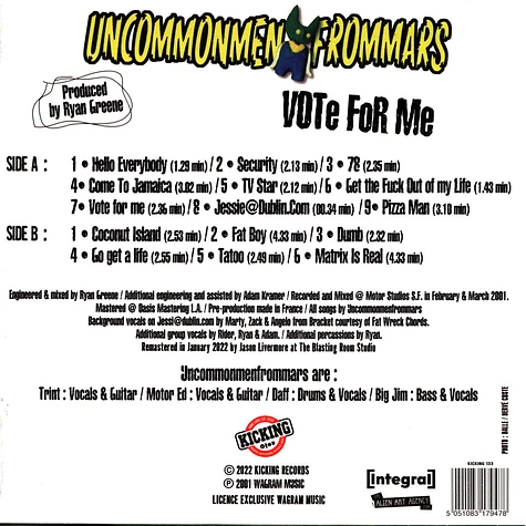 Uncommonmenfrommars - Vote For Me