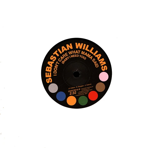 Sebastian Williams - Get Your Point Over/I Dont Care Wha