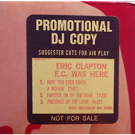 Eric Clapton - E.C. Was Here