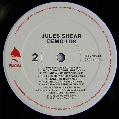 Jules Shear - Demo-itis