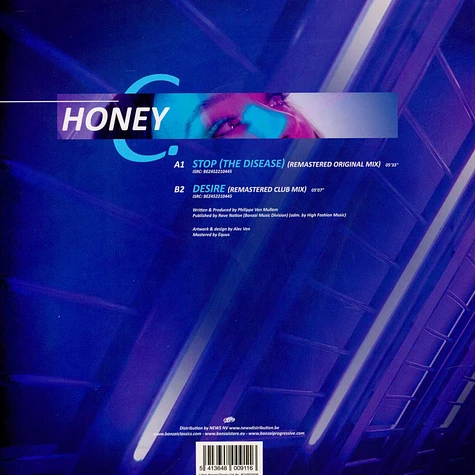 Honey C - Stop (The Disease) Blue Vinyl Edtion