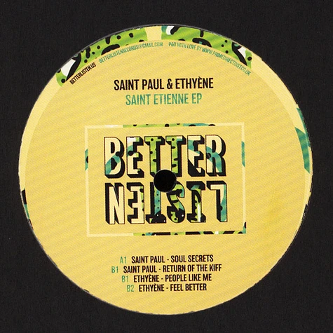 Saint Paul & Ethyène - Saint Etienne EP