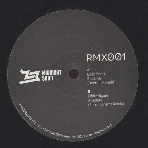 Basic Soul Unit / Eddie Niguel - RMX 001 (Deetron and Secret Cinema Remixes)