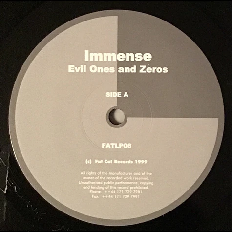 Immense - Evil Ones & Zeroes