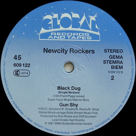 NewCity Rockers - Black Dog