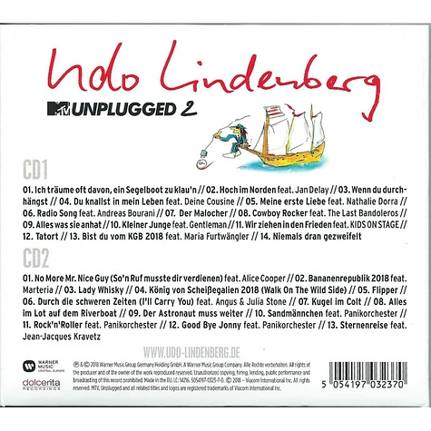 Udo Lindenberg - MTV Unplugged 2 - Live Vom Atlantik (Zweimaster-Edition)