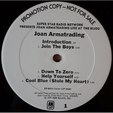 Joan Armatrading - Live At The Bijou Cafe, Philadelphia, February 18, 1977
