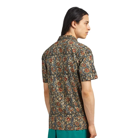 Beams Plus - Open Collar Short Sleeve Block Print