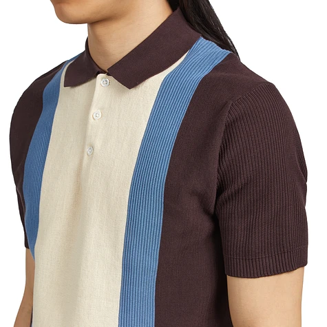 Beams Plus - Knit Polo Stripe