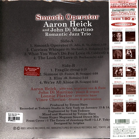 Aaron Heick And John Di Martino Jazz Trio - Smooth Operator