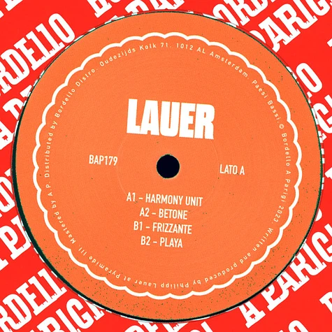 Lauer - Harmony Unit EP