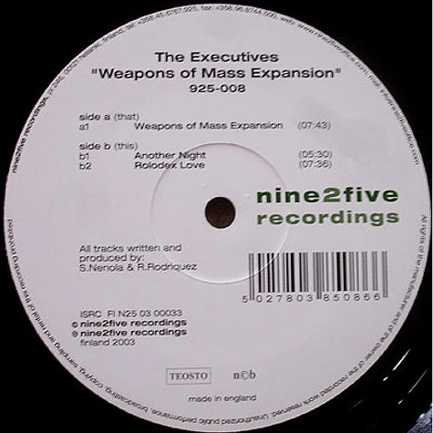 The Executives - Weapons Of Mass Expansion