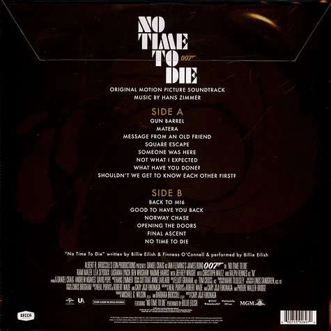 Hans Zimmer - OST Bond 007: No Time To Die Keine Zeit Zu Sterben Limited Picture Vinyl Edition
