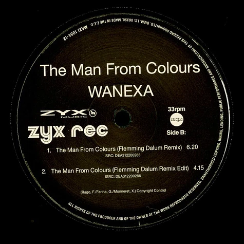 Wanexa - The Man From Colours