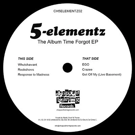 5-Elementz - The Album Time Forgot EP