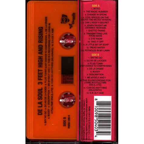 De La Soul - 3 Feet High And Rising Orange Tape Edition