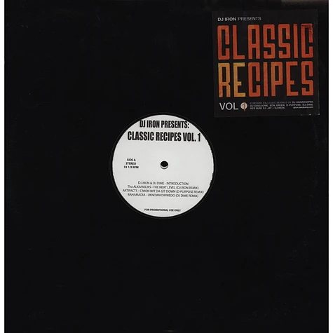 DJ Iron - Dj Iron Presents: 'Classic Recipes Vol.1'