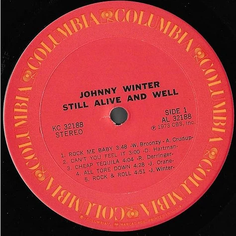 Johnny Winter - Still Alive And Well