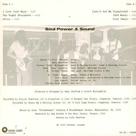 Soul Power & Sound Meets Al Breadwinner - In Dub Procedure