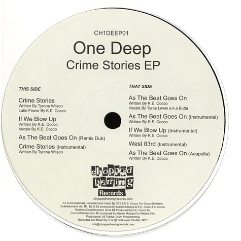 One Deep - Crime Stories EP