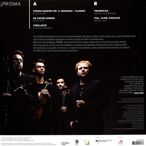 Goldmund Quartett - Prisma