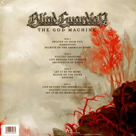 Blind Guardian - The God Machine Tansparent Red Vinyl Edition