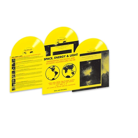 Soul Jazz Records presents - Space, Energy & Light: Experimental Electronic And Acoustic Soundscapes 1961-88 Yellow Vinyl Edition