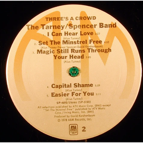 The Tarney/Spencer Band - Three's A Crowd
