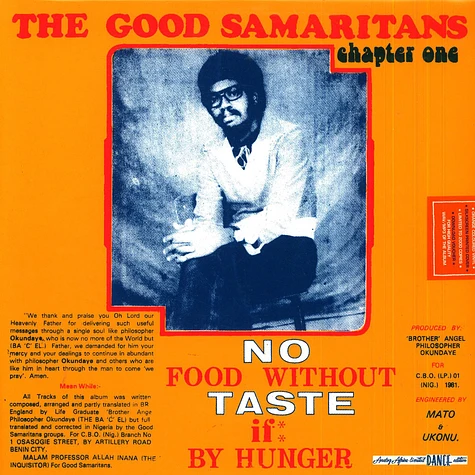 Good Samaritans, The - No Food Without Taste If By Hunger Colored Good Samaritans, The - No Food Without Taste If By Hunger Colored