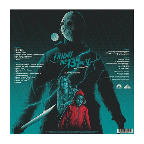 Harry Manfredini - OST Friday The 13th Part V: A New Beginning Imposter Jason & Crystal Lake Tri-Color Split W/ Splatter Vinyl Edition