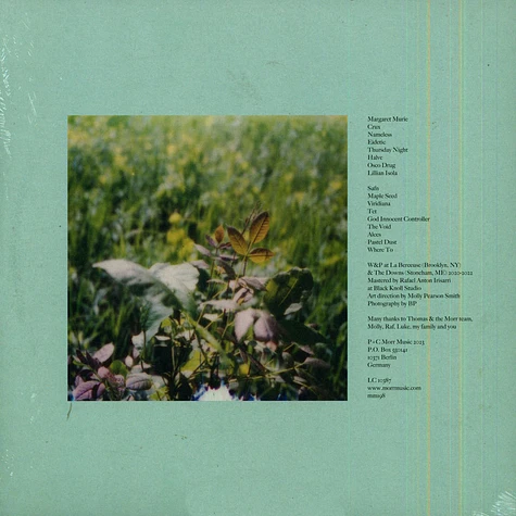 Benoit Pioulard - Eidetic Dark Green Vinyl Edition