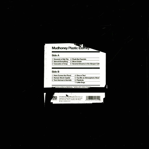 Mudhoney - Plastic Eternity Black Vinyl Ediiton