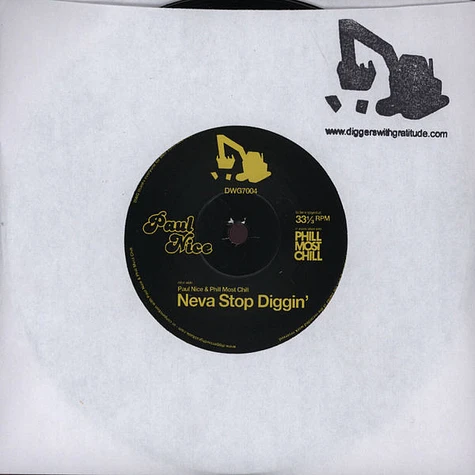 Paul Nice / Jorun Bombay Featuring Phill Most Chill - Neva Stop Diggin' / Smash!