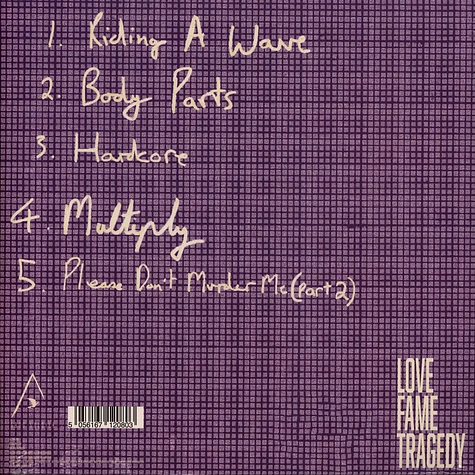 Love Fame Tragedy - Five Songs To Briefly Fill The Void