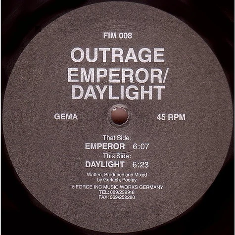 Outrage - Emperor / Daylight