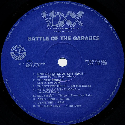 V.A. - Battle Of The Garages